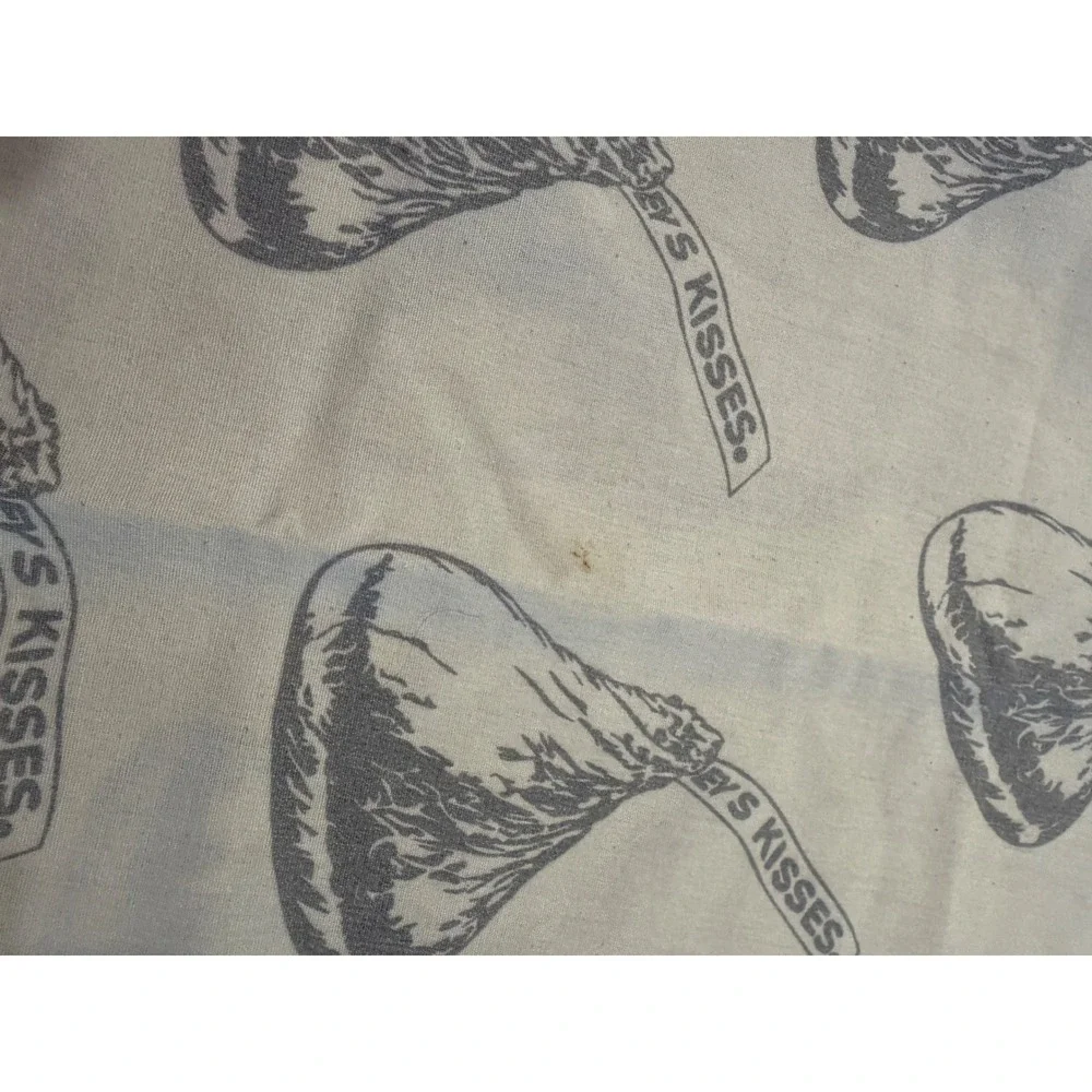 Vintage Hershey's Kisses Pillowcases Set of 2 Chocolate Candy Novelty AS IS